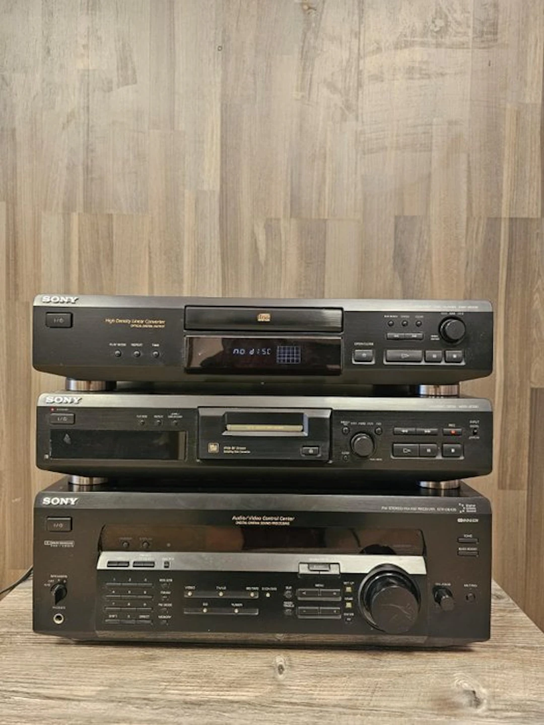 Sony - CDP-XE220 + MDS-JE330 + STR-DE435 Hi-fi set