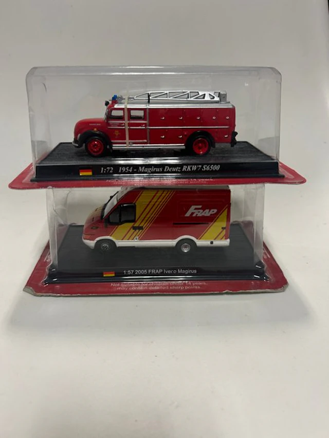 1:72 - Model truck (2) - Magirus Deutz RKW7 S6500; FRAP Iveco Magirus