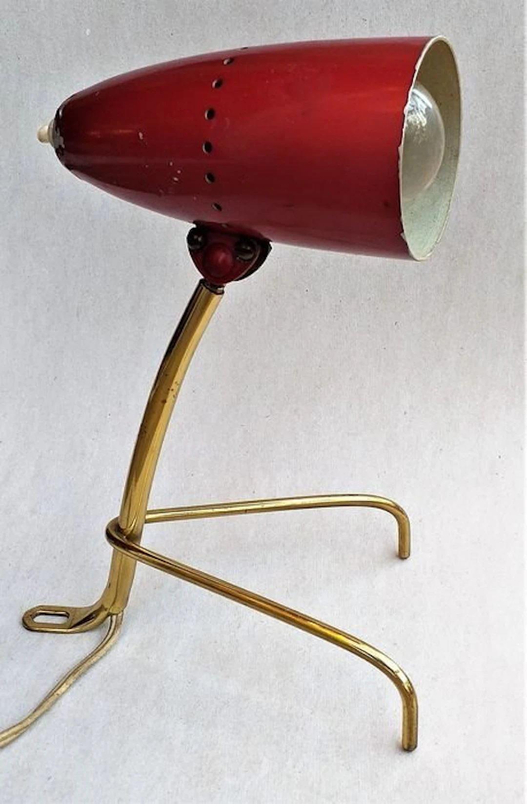 Rupert Nikoll attri. - Table lamp - Cocotte - Gilt brass