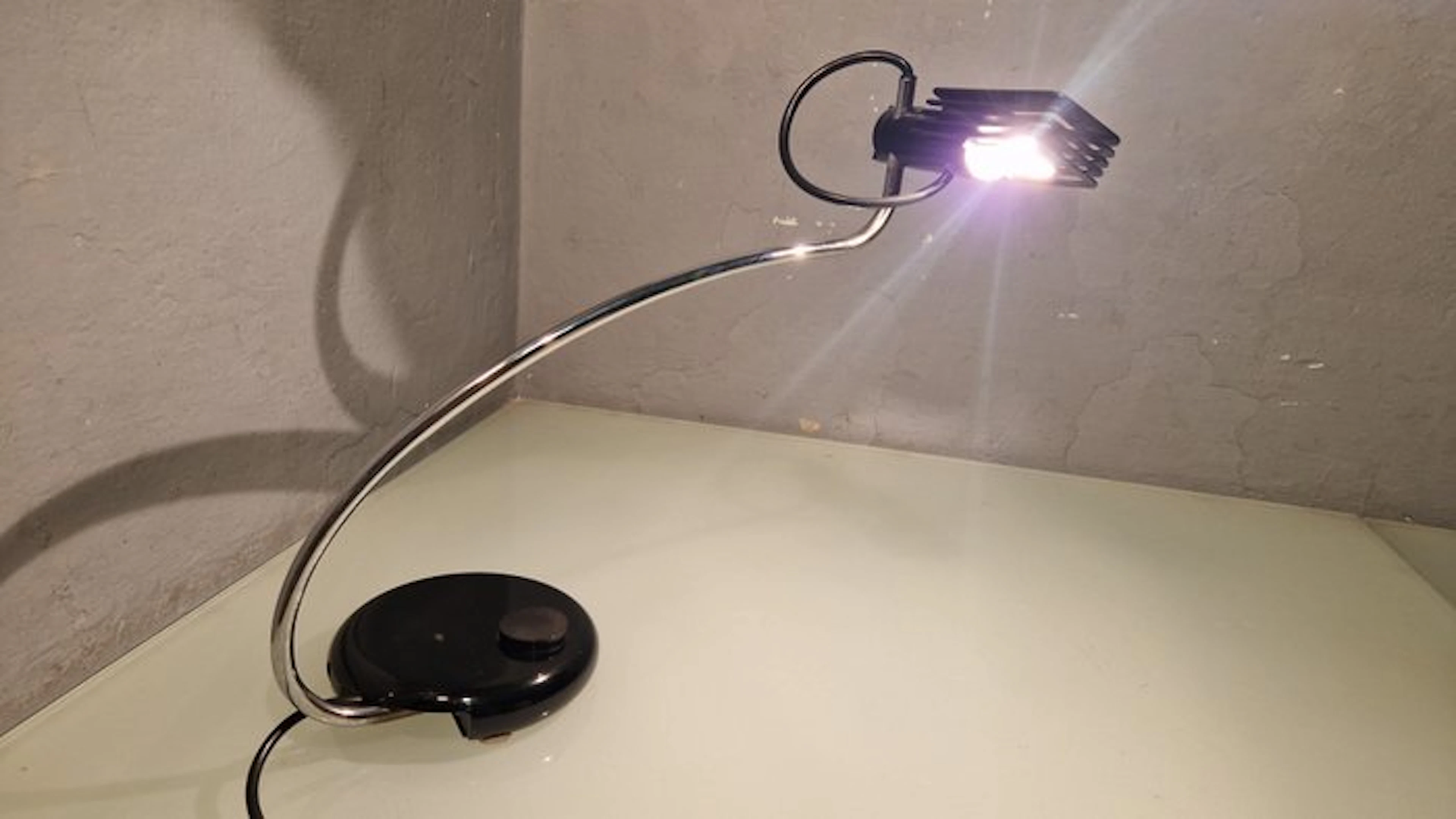 O-Luce - Bruno Gecchelin - Table lamp - Wing 509 - Iron, Plastic