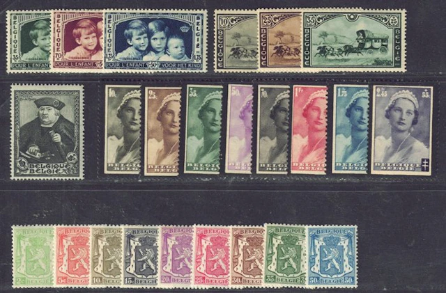 Belgium 1935 - Volume 1935 without the block - OBP 404/426