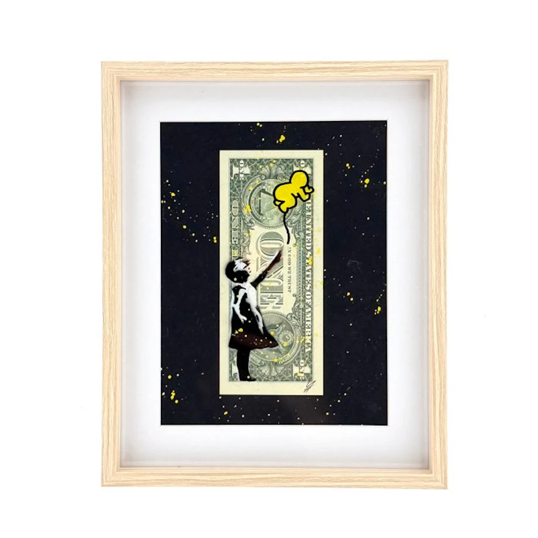 WhyCreationz (XX-XXI) - Girl with Balloon x Haring baby - Dollar Artwork