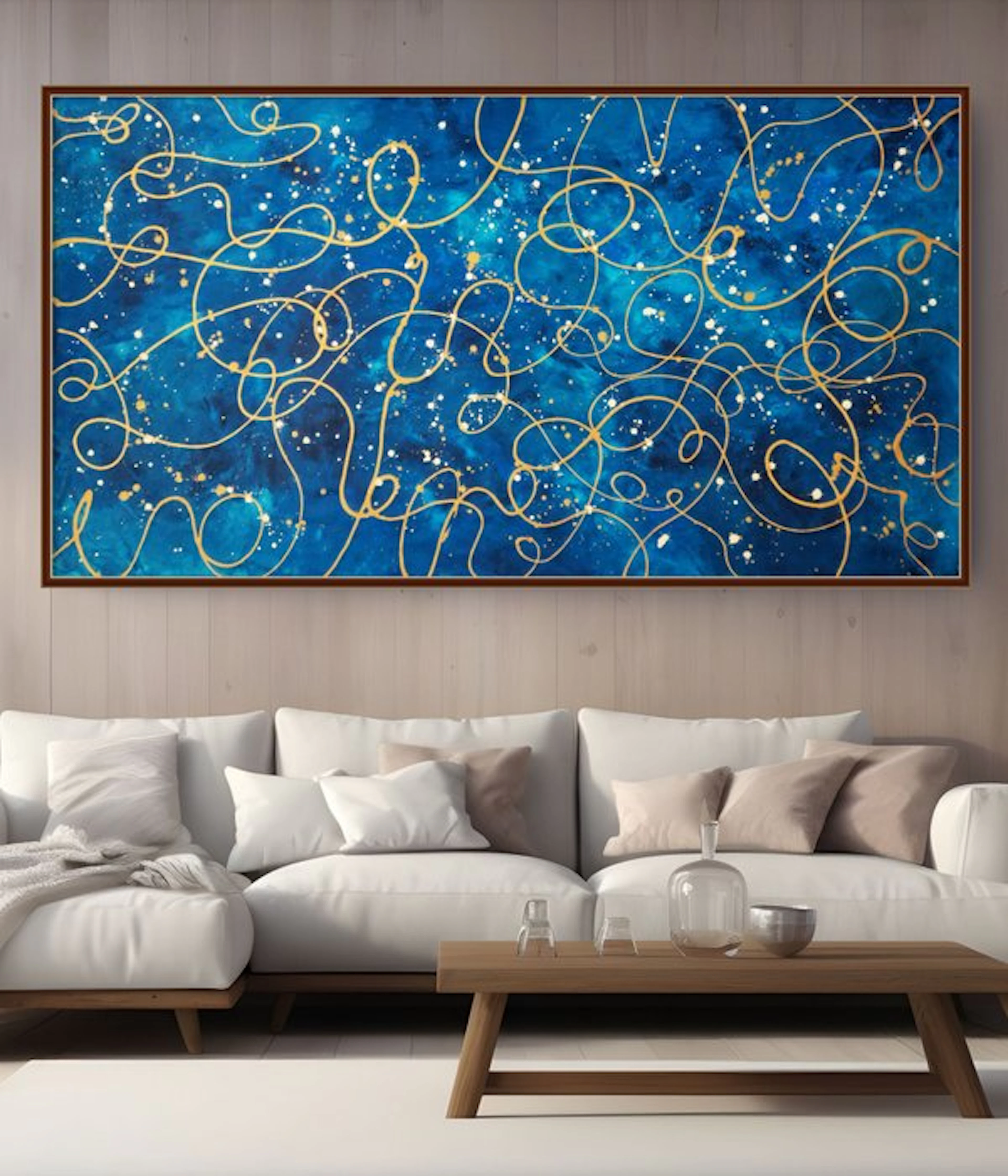 Irina Morisch - Golden galaxy II - xxl artwork-