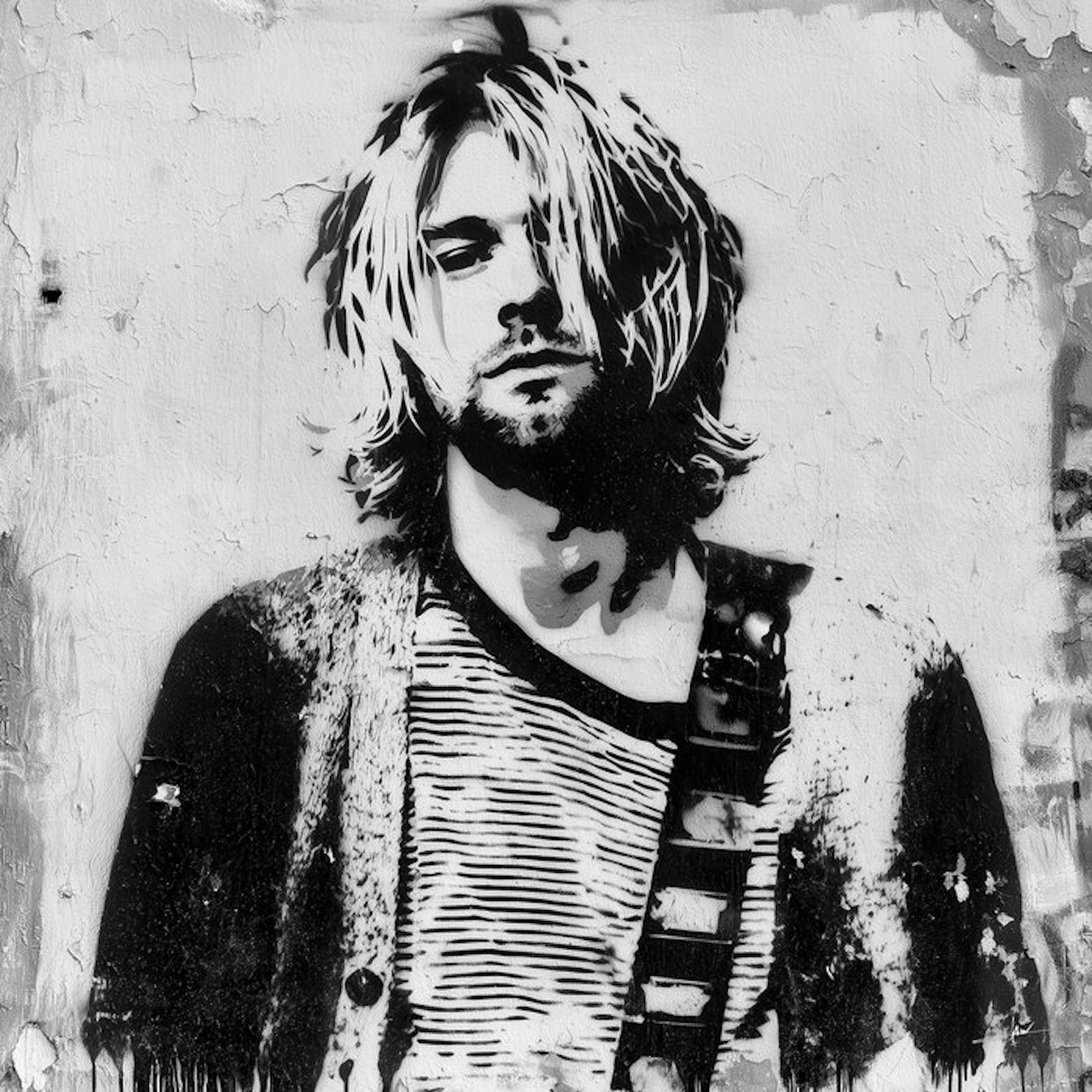 David Law (1967) - Kurt Cobain III (Stencil)