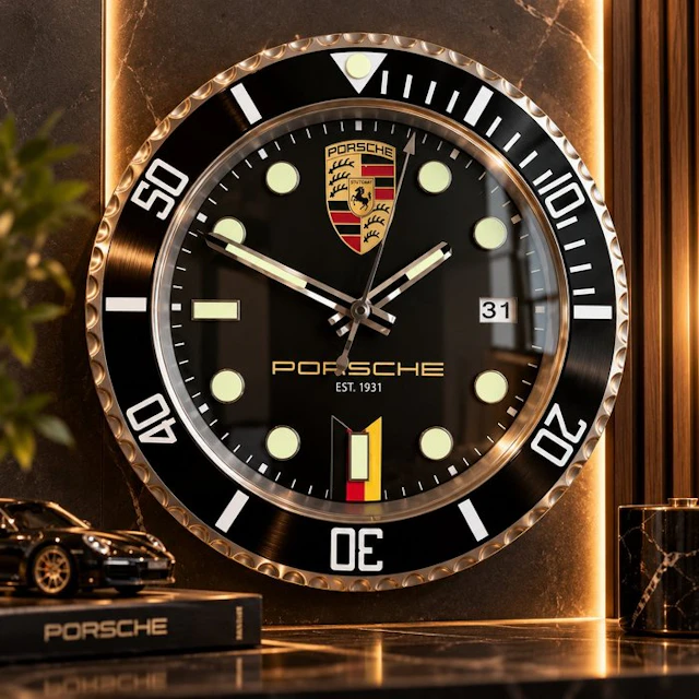 Wall clock - Steel - 2020+ - Porsche