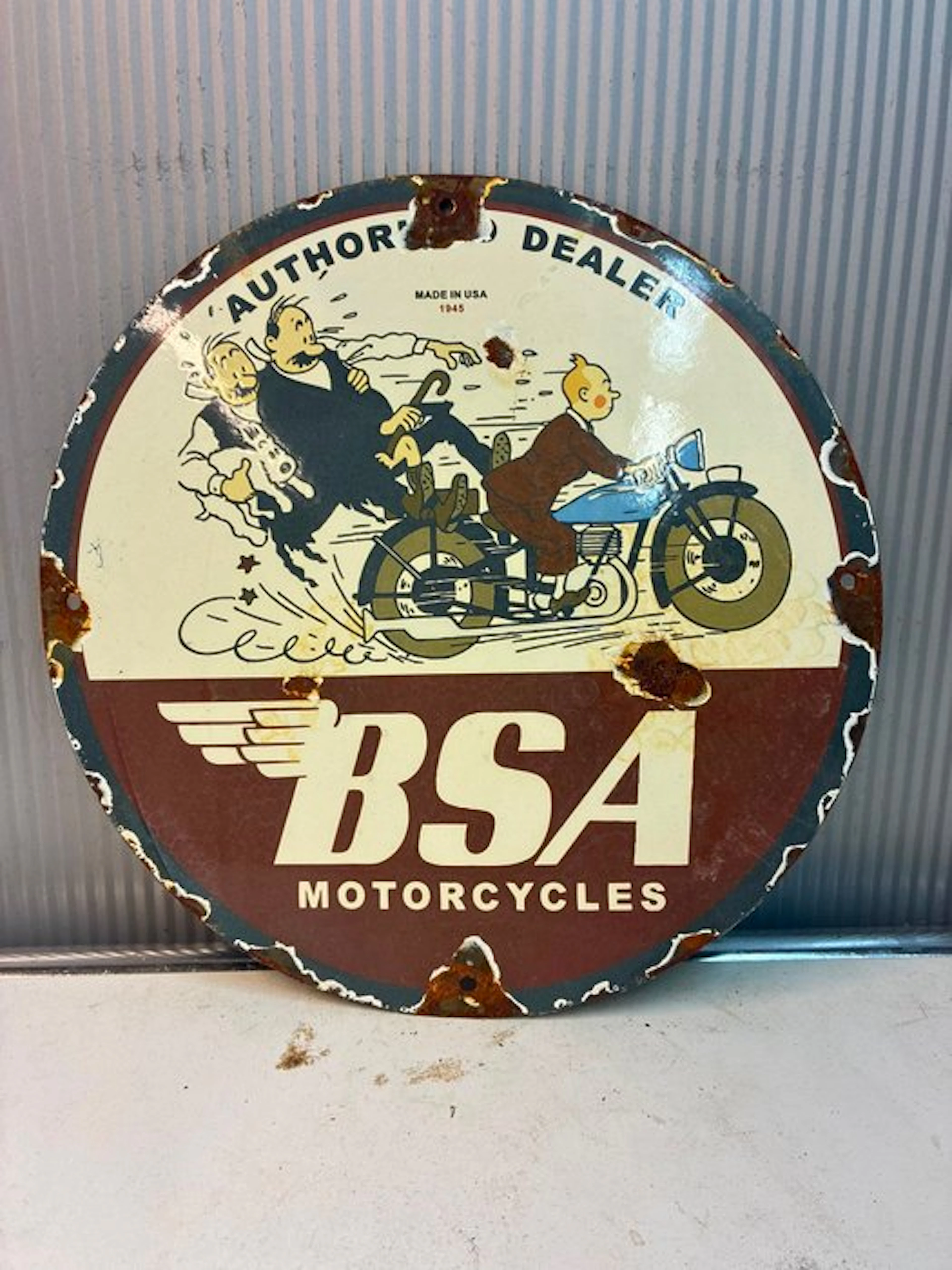 BSA Motorcycles – Kuifje & Jansen en Janssen – Rond...