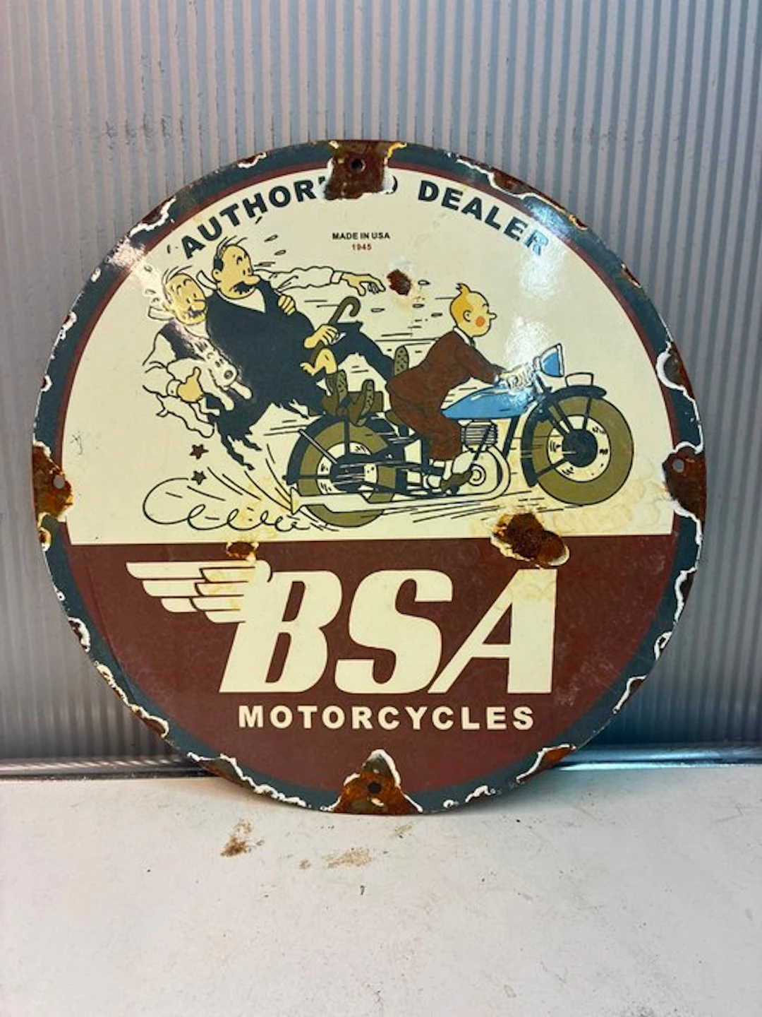 BSA Motorcycles – Kuifje & Jansen en Janssen – Rond...
