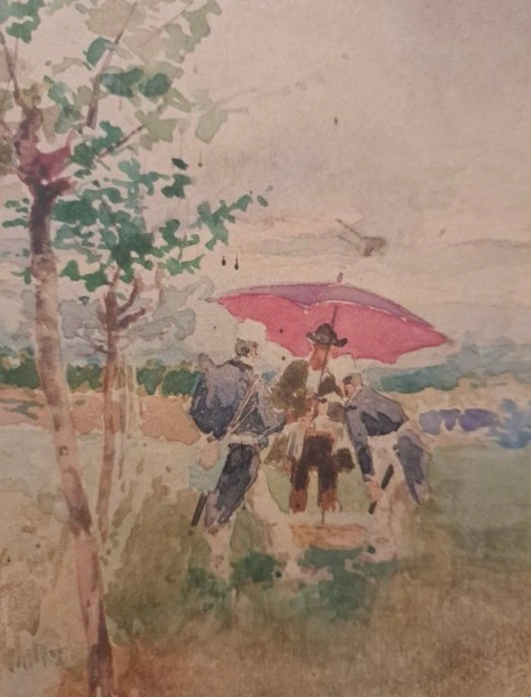 Odoardo Borrani (1833-1905), Attributed to - Il saluto dei soldati