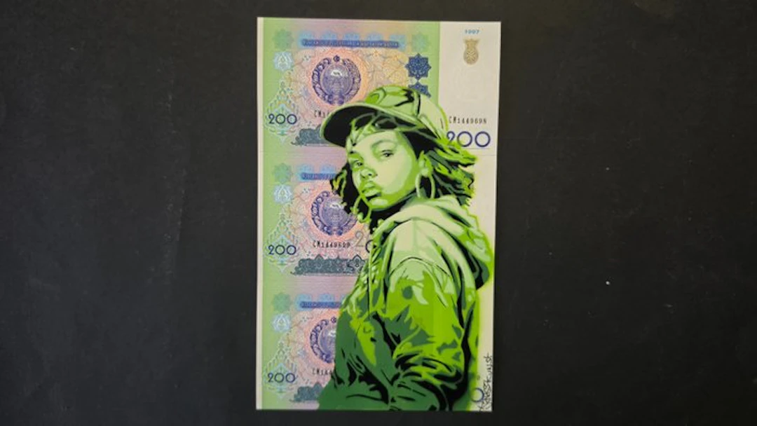 Jinks Kunst - Naomie - Banknote - no réserve price