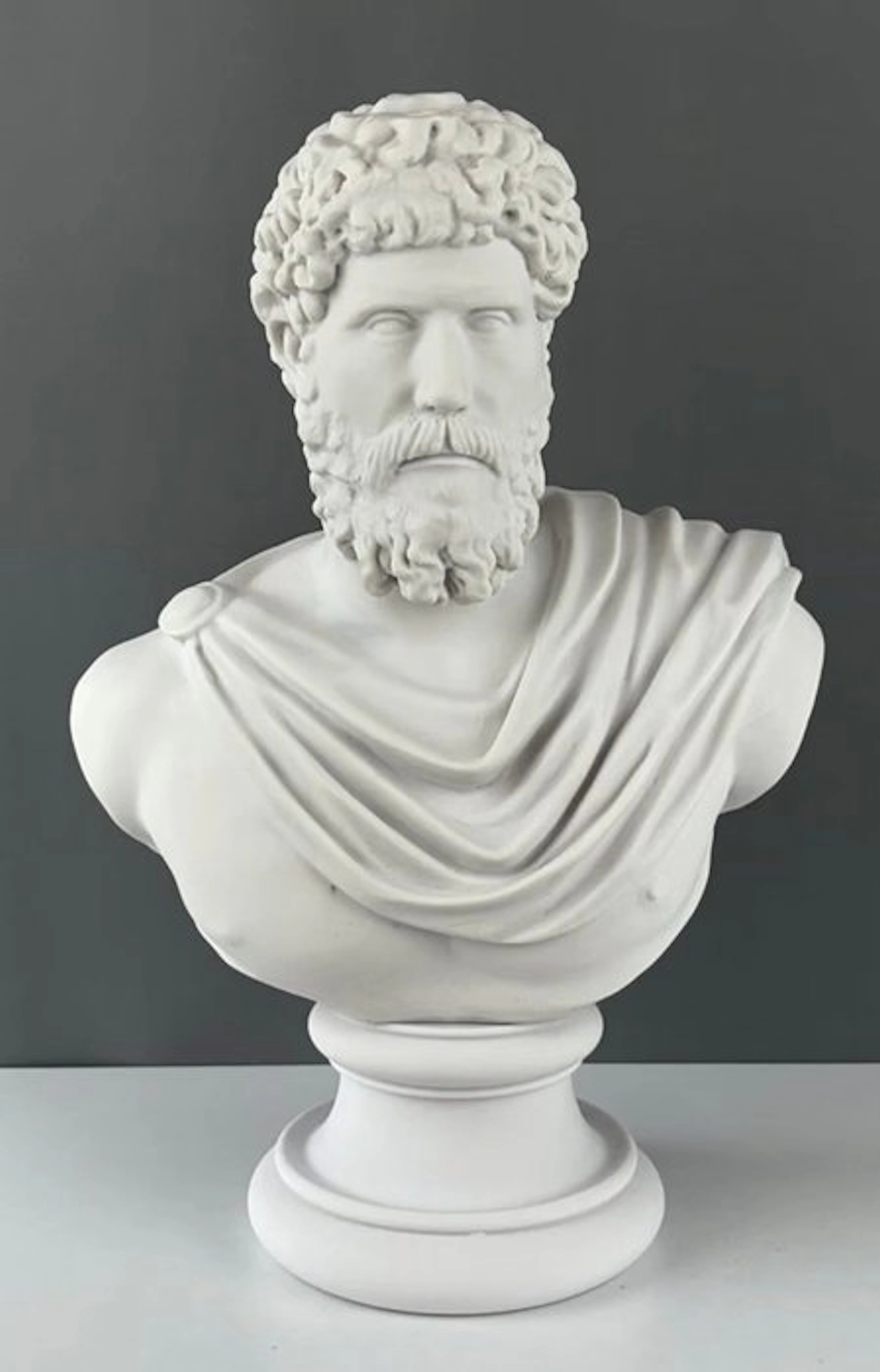 Bust, Marco Aurelio - 45 cm - Sculpted marble