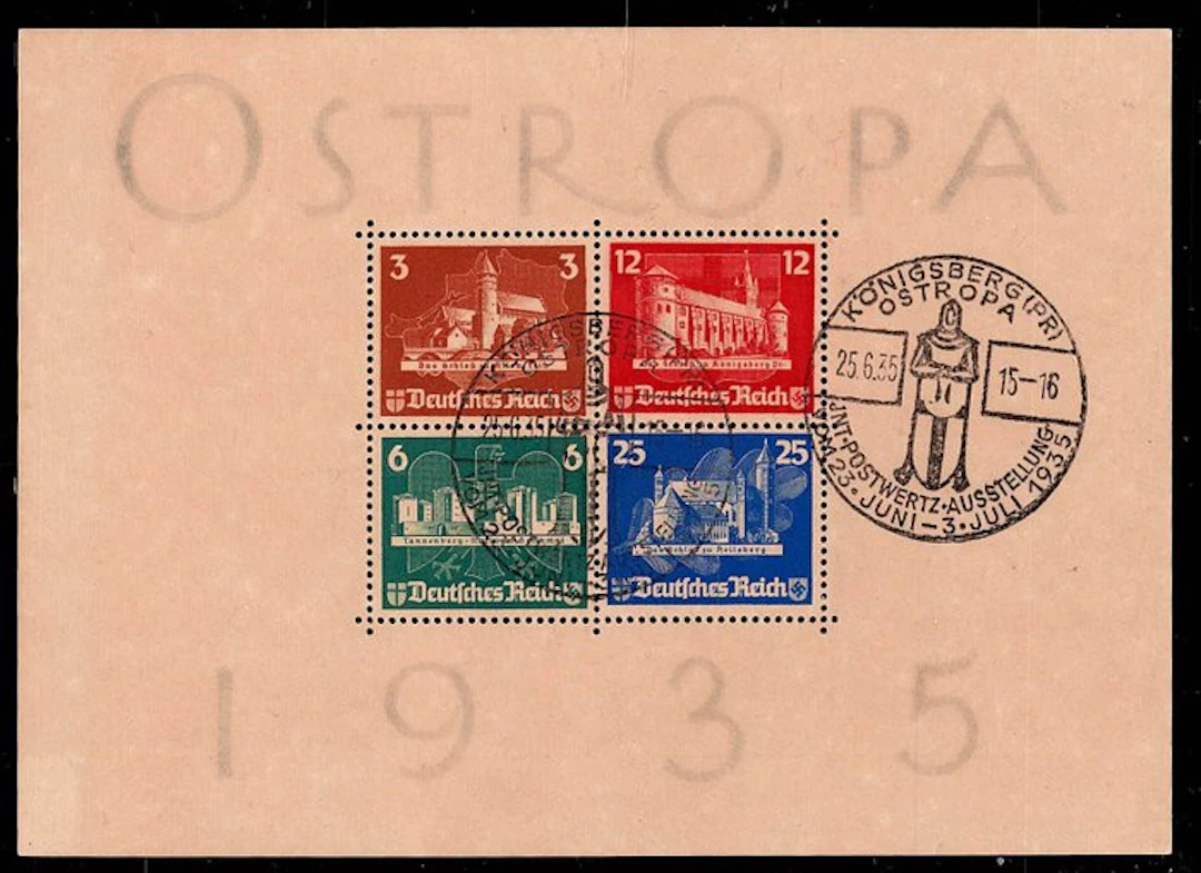German Empire 1935 - OSTROPA block clean