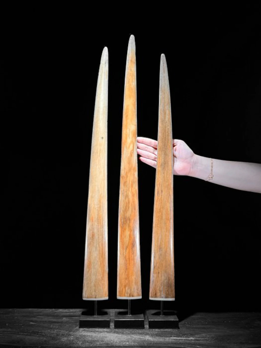 NO RESERVE PRICE - Stunning Large set of 3 of swordfish...