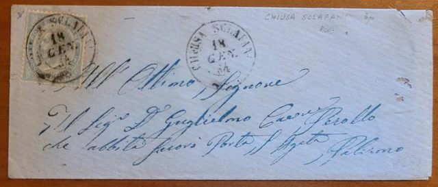 Italy Kingdom 1864 - Sicily 1864 Chiusa Sclafani double...