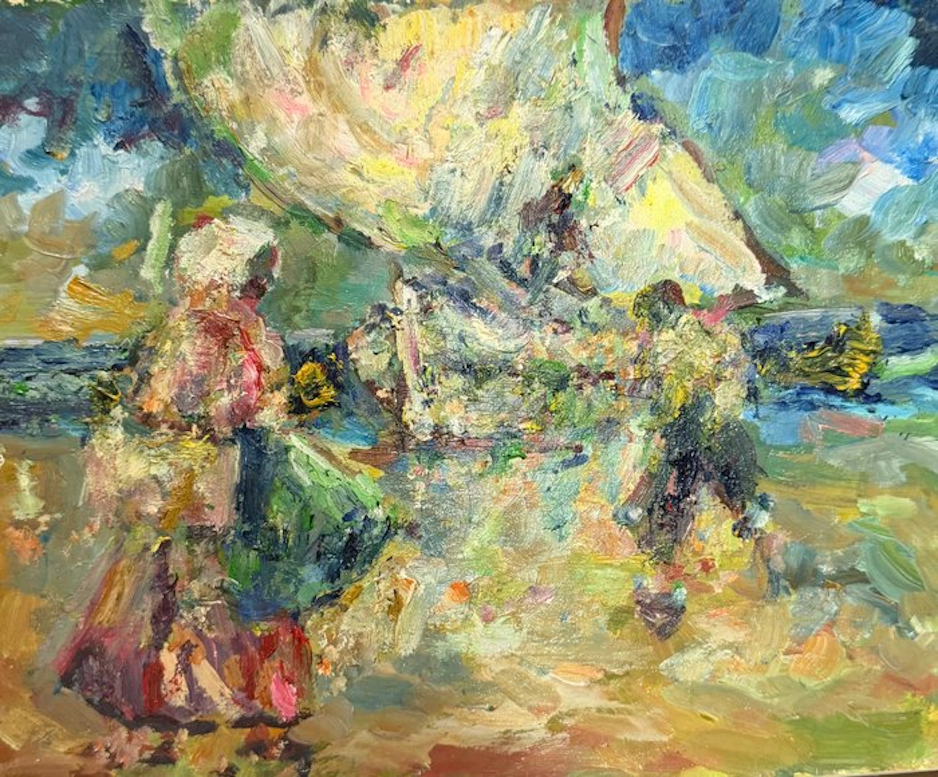 Follower of Joaquín Sorolla (1863–1923) - Beach Scene with Figures
