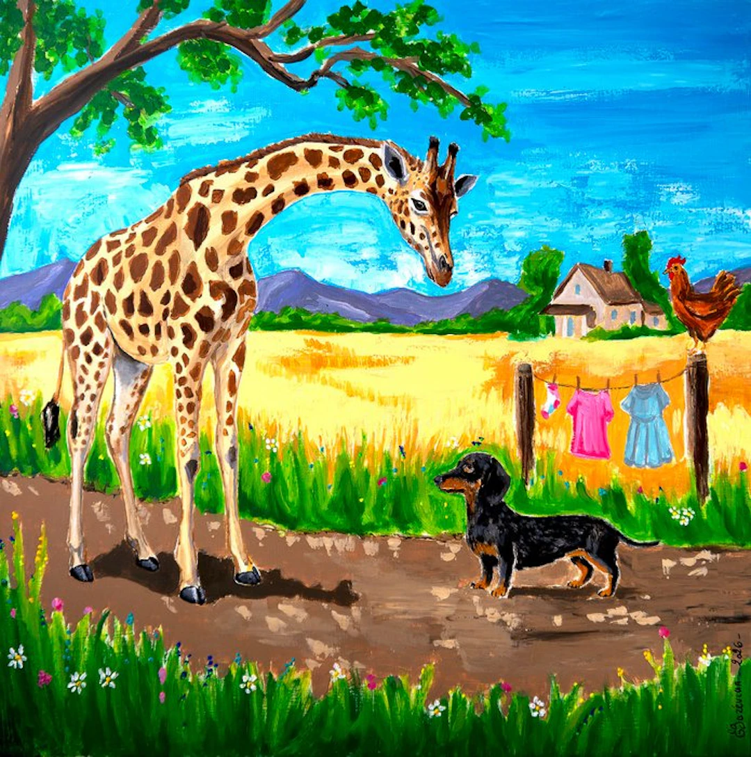 Bazévian DelaCapucinière - Portrait MINI Maxi - Girafe...