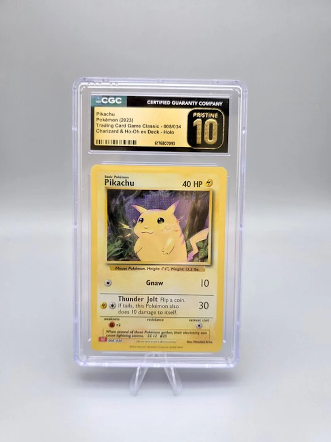 Pokémon Graded card - Pikachu Holo - CGC Pristine 10 - Sword & Shield