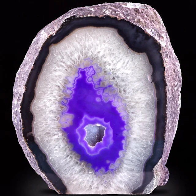 XL Purple Agate - 22x19x6 cm - Geode- 3.95 kg