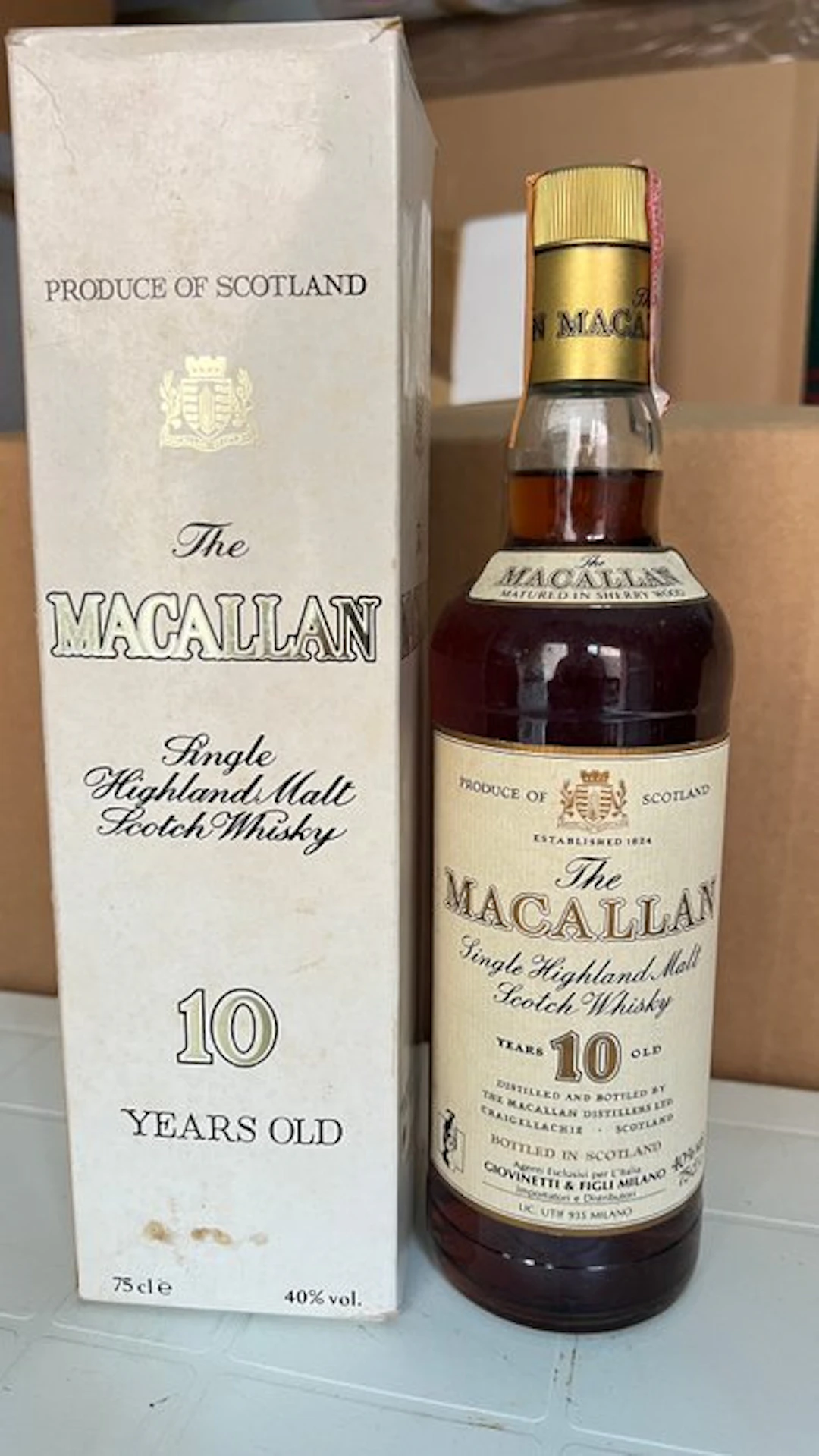 Macallan 10 years old Sherry Wood - b. 1980s - 75cl