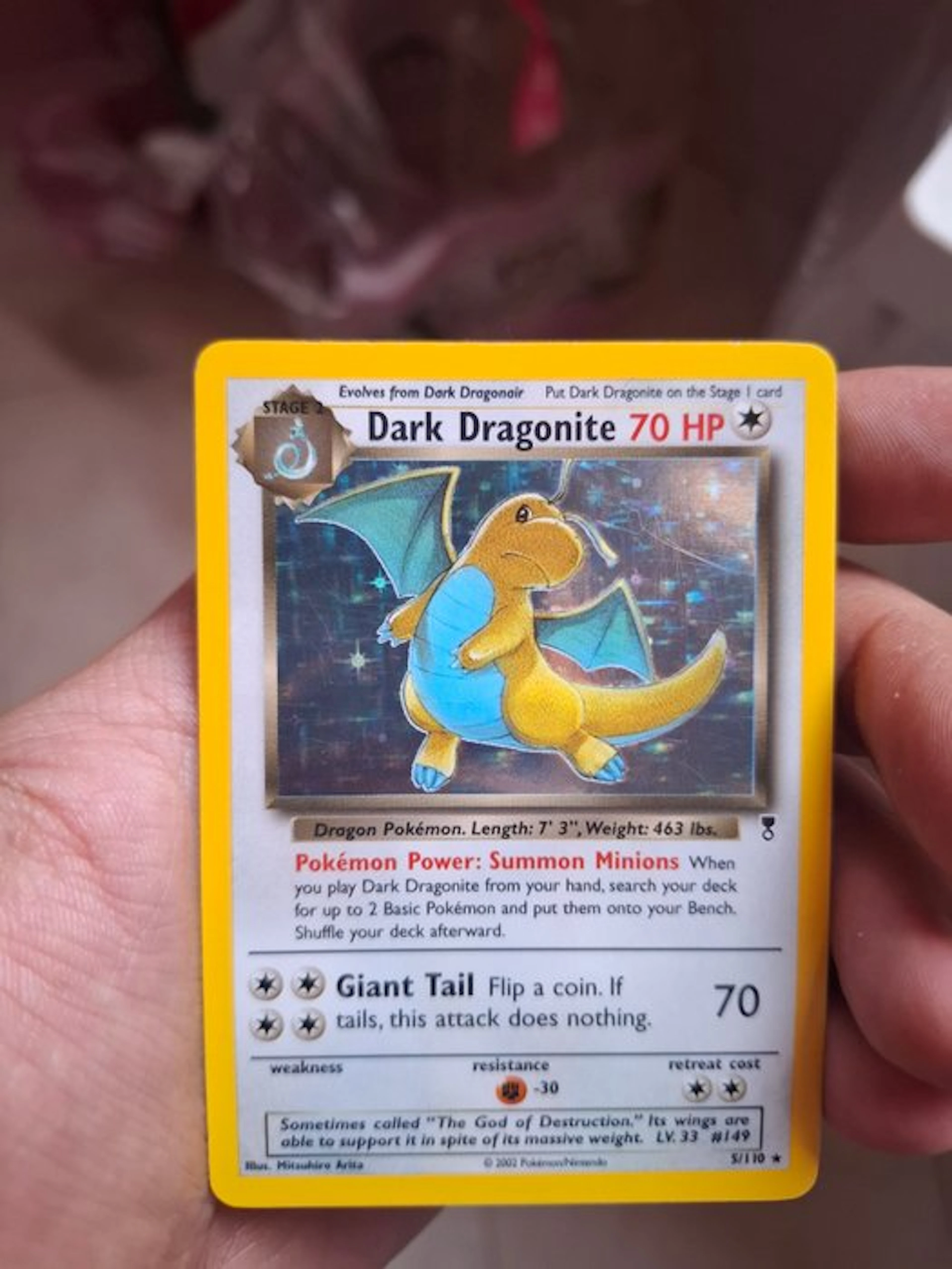 Pokémon - 1 Card - Dark Dragonite 5/110 Foil - Various sets