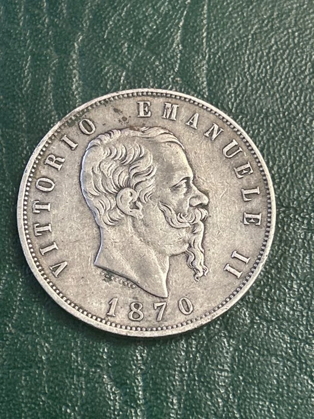 Italy, Kingdom Vittorio Emanuele II. 5 Lire 1870 Roma (No reserve price)
