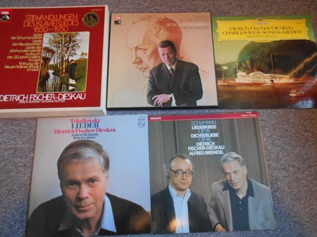 Dietrich Fischer-Dieskau - 2 x box sets + 3 x LPs - 14 records in total feat