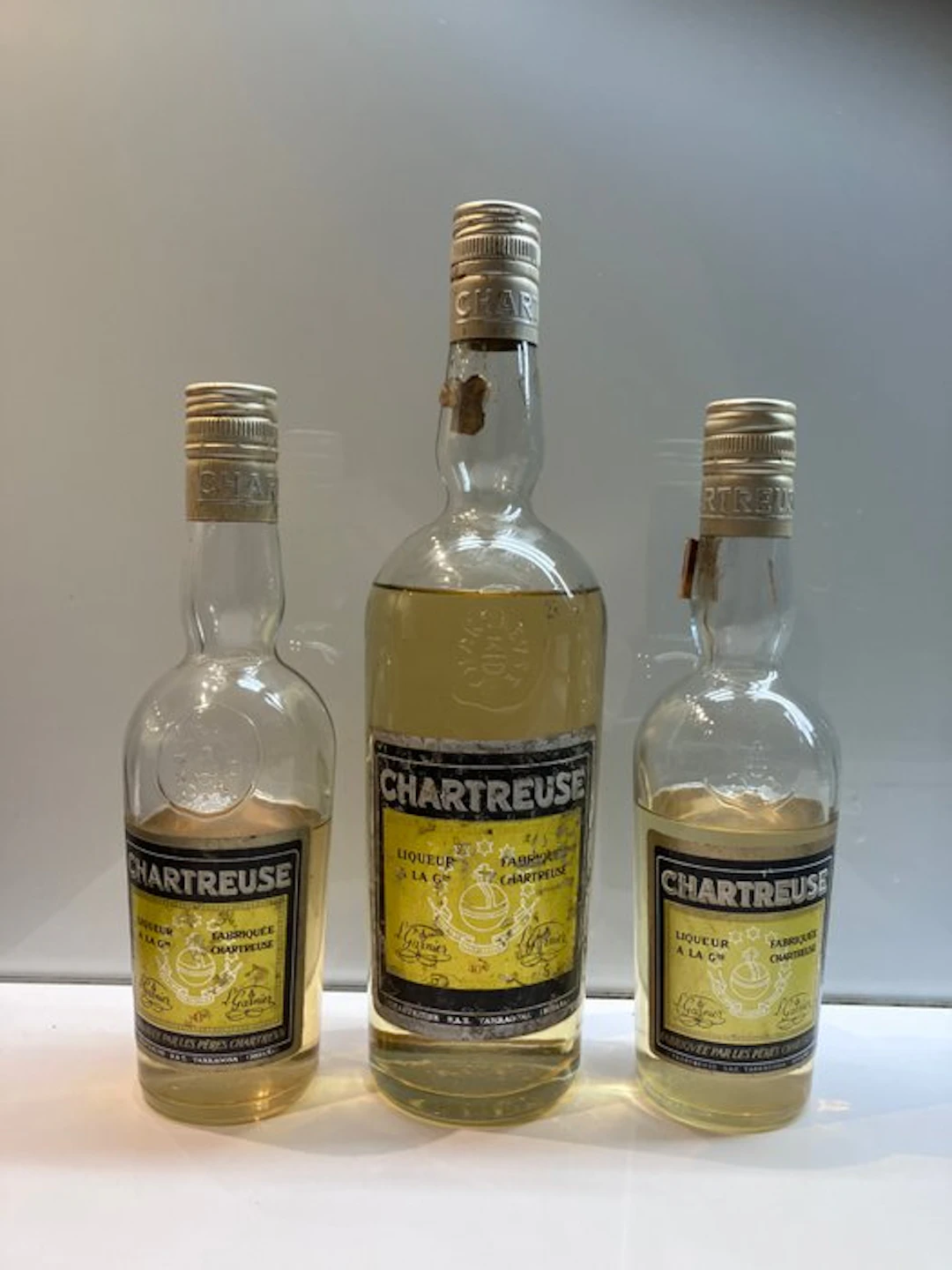Chartreuse - Tarragona Yellow - b. 1960s, 1970s - n/a (75cl), n/a - 3 bottles