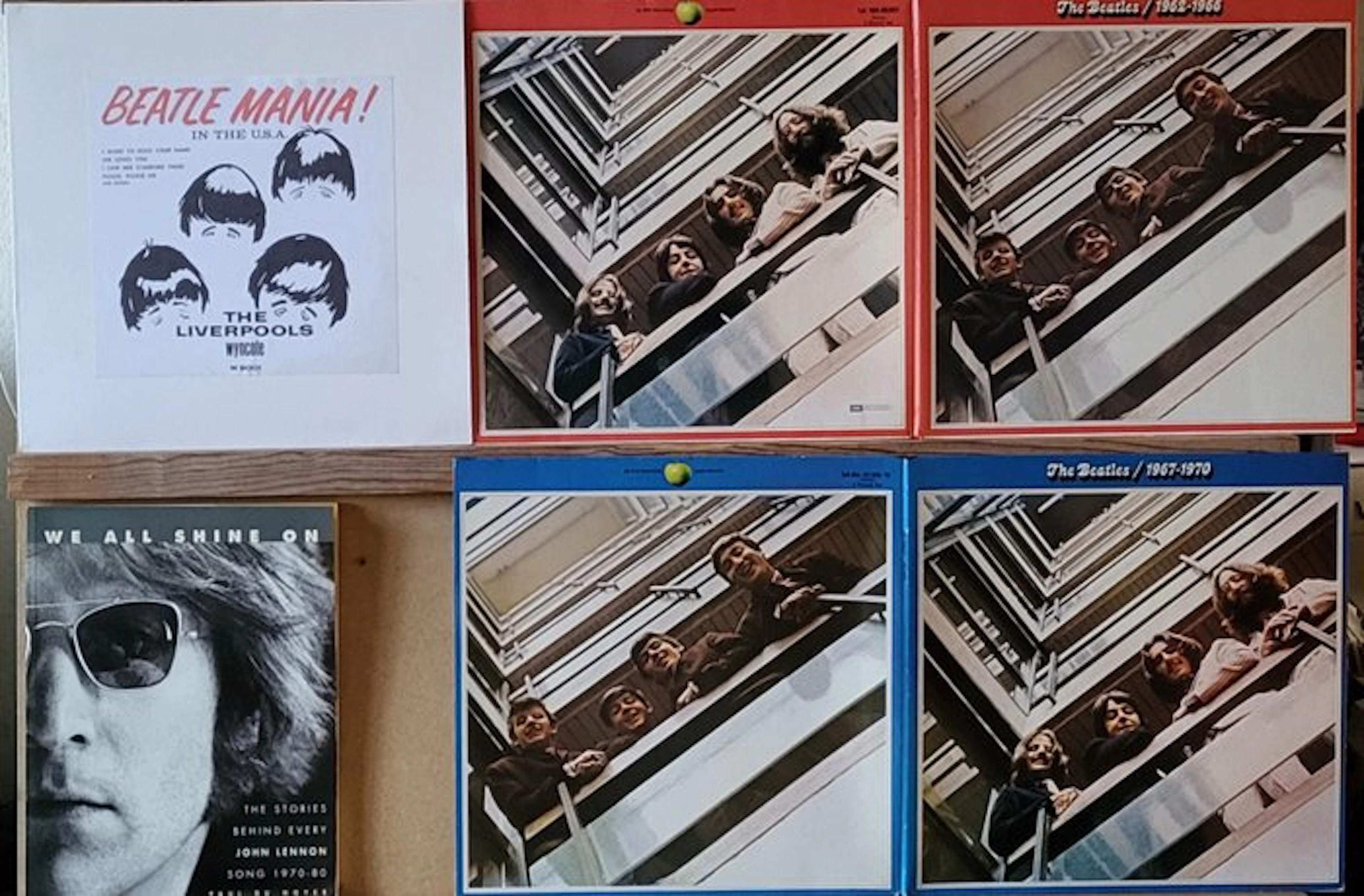 The Beatles 1962-1966 and 1967-1970 and Book John Lennnon...