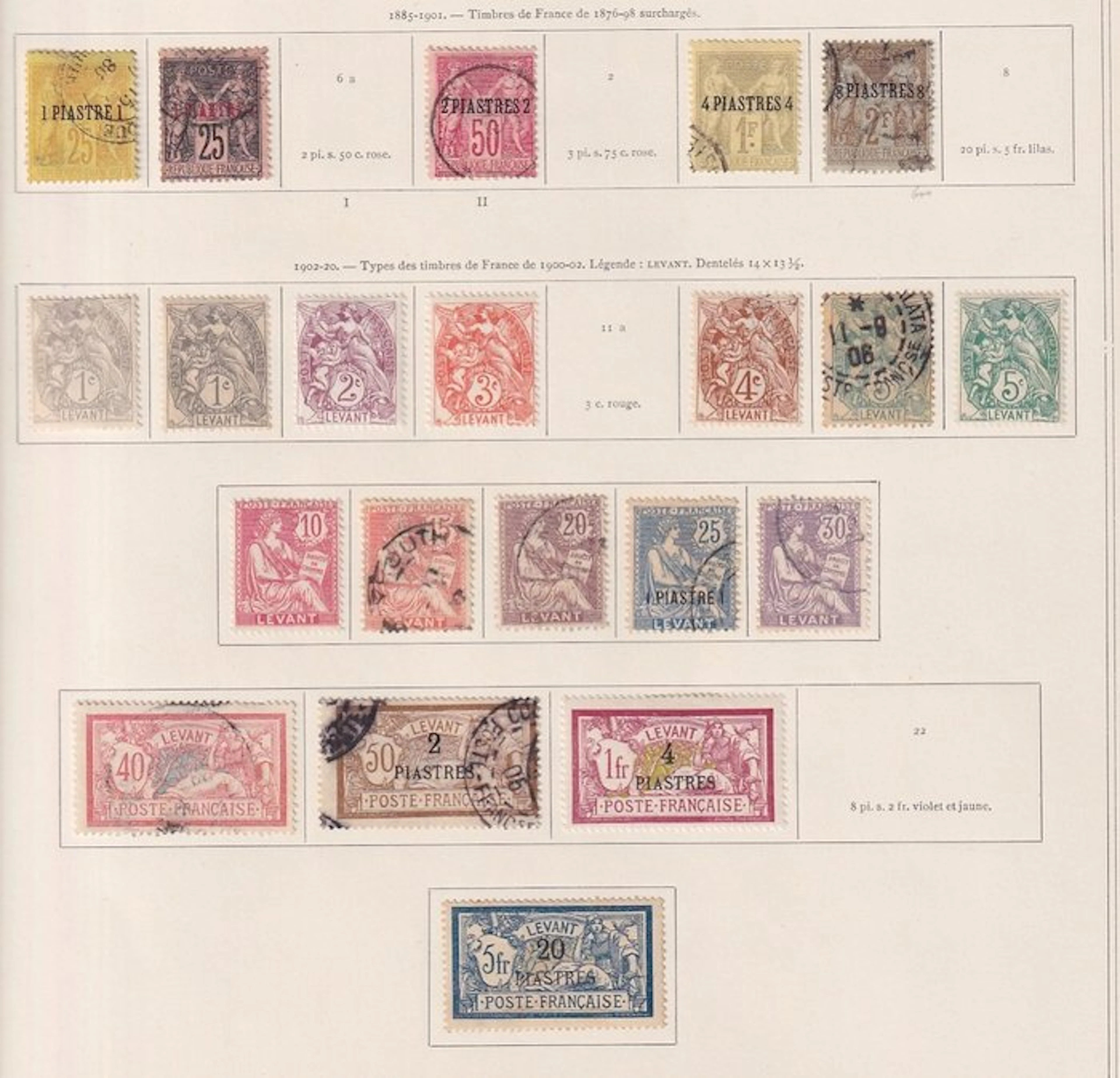Levant - Stamp collection