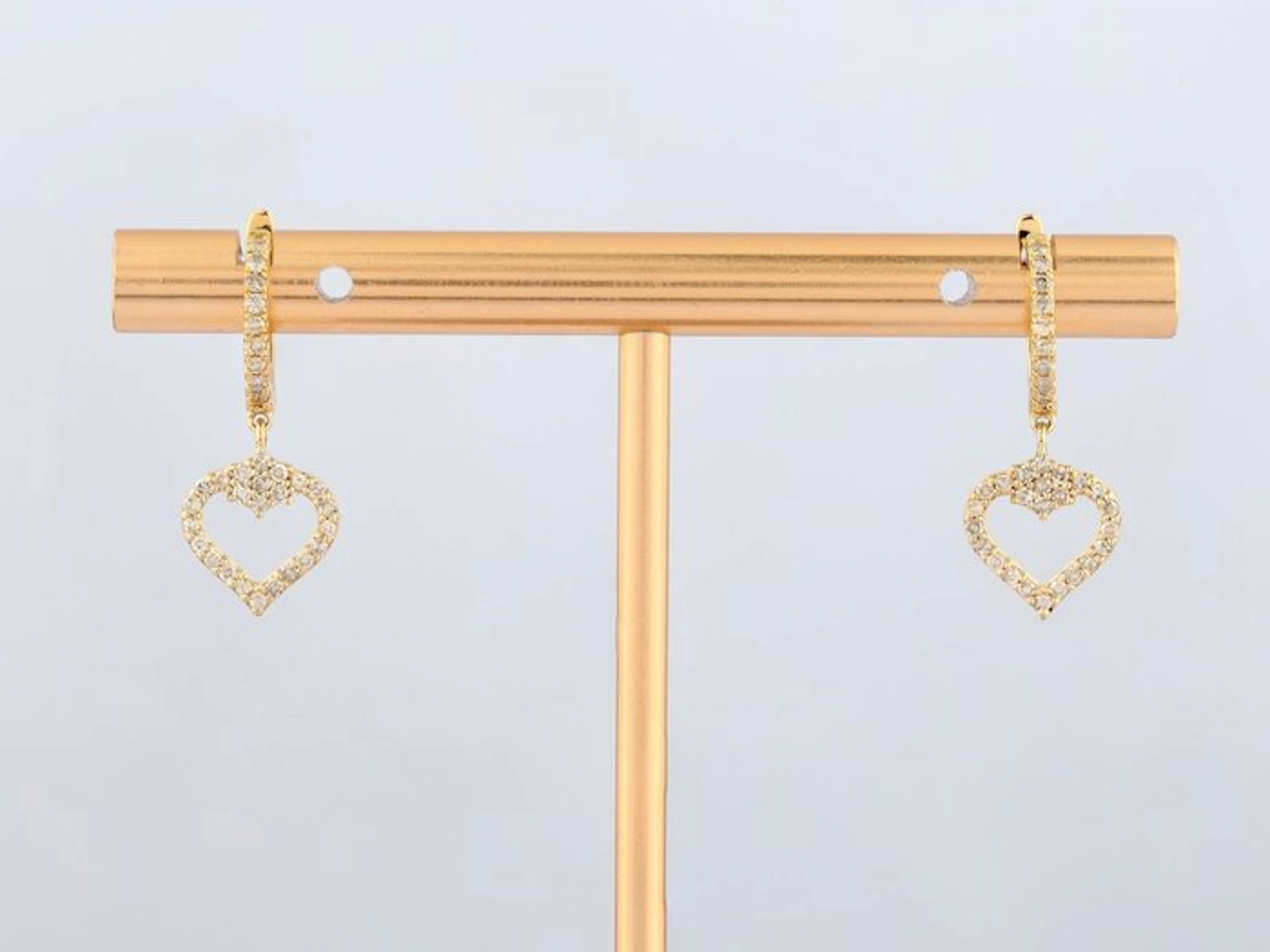 Earrings - 14 kt. Yellow gold - 0.29ct. tw. Diamond (Natural)