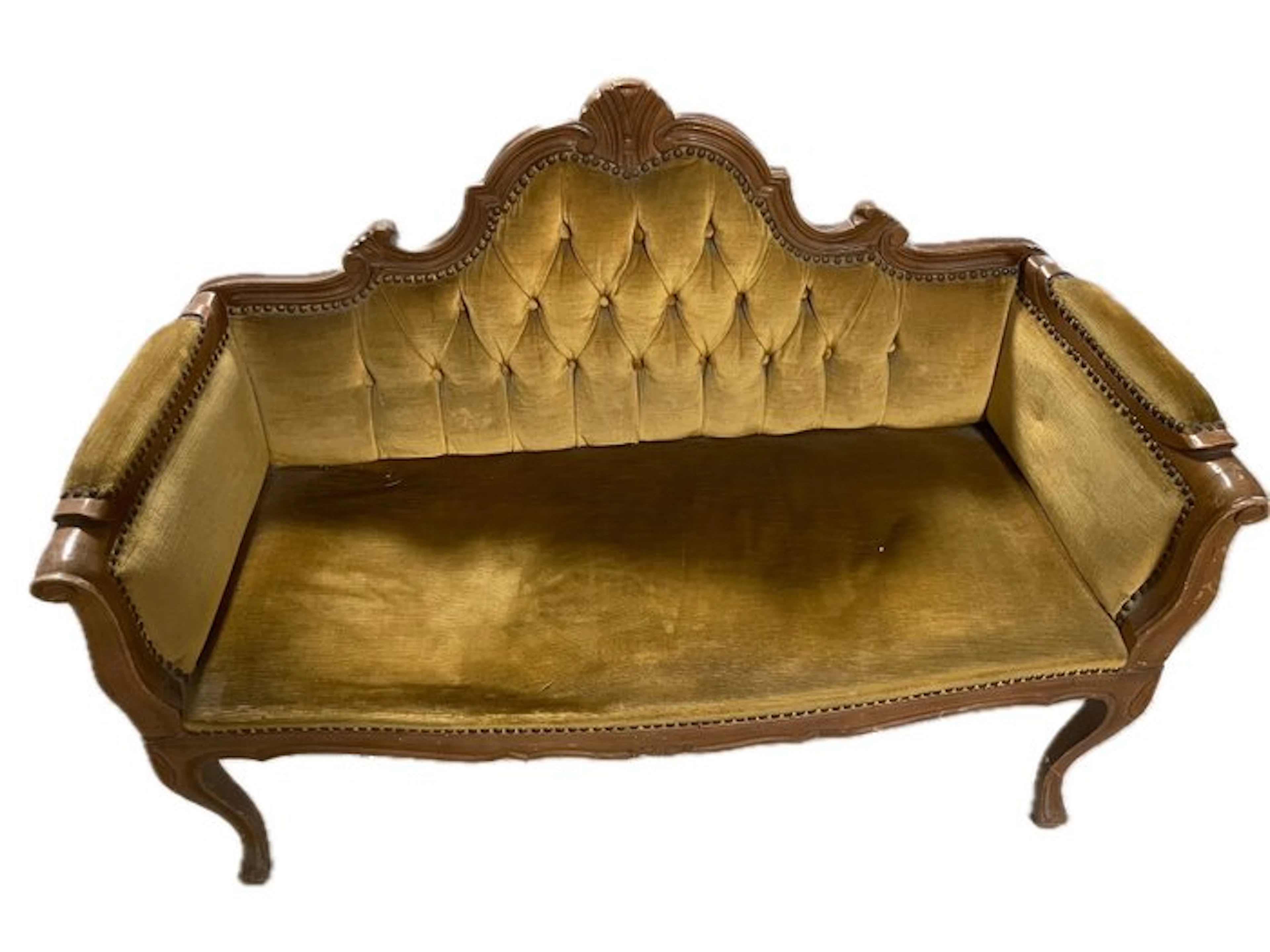 Italla - Sofa - Wood - Antique small sofa