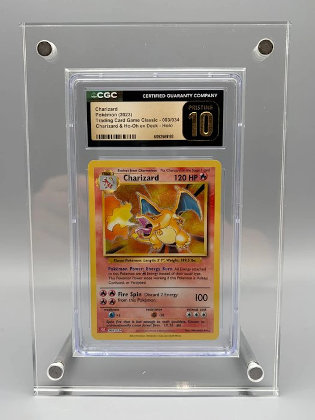 Pokémon Graded card - Charizard - CGC Pristine 10 - Sword & Shield