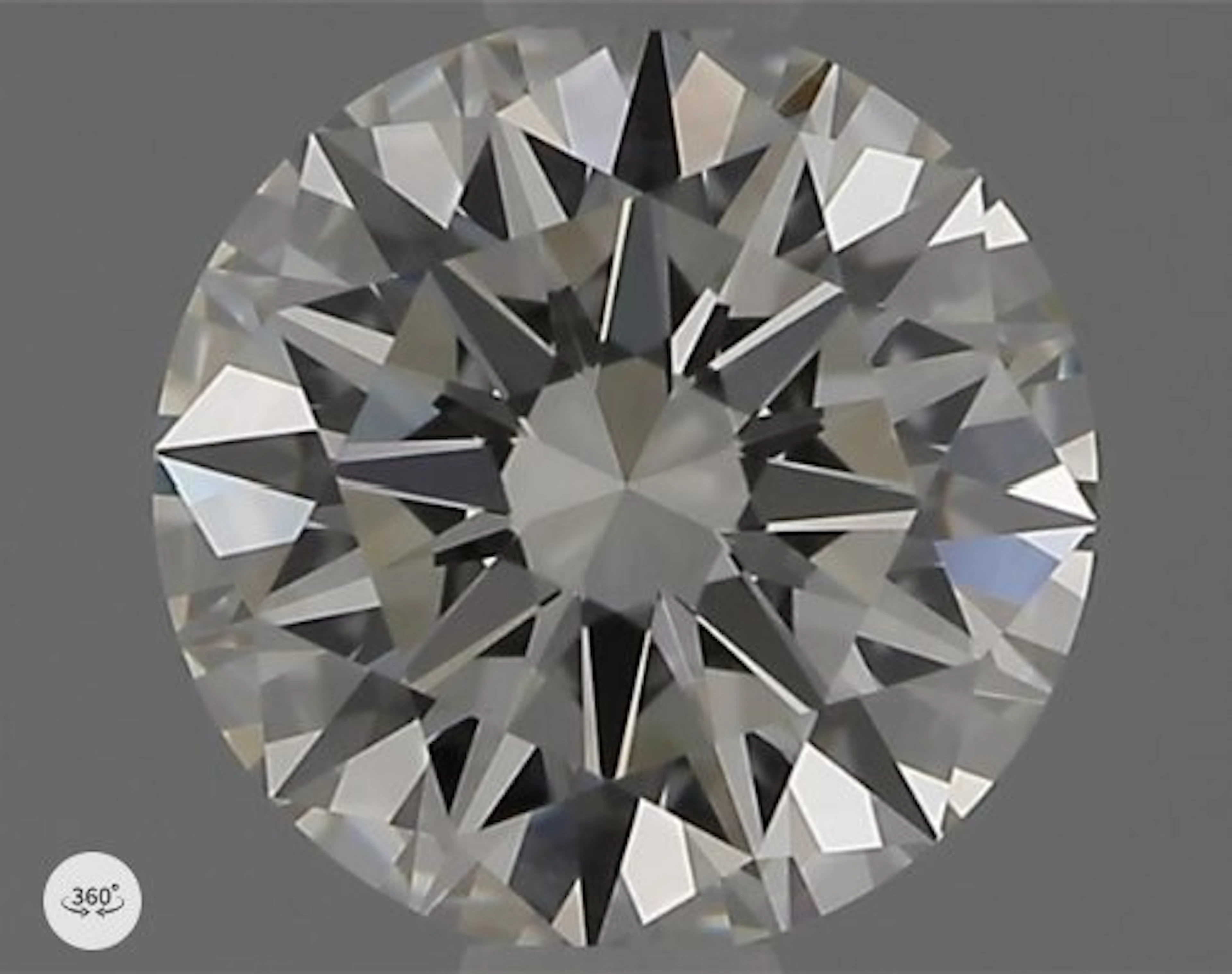 1 pcs Diamond (Natural) - 0.90 ct - Round - I - VVS2...
