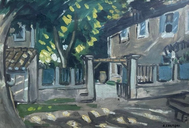 Auguste Chabaud (1882-1955) - L'ingresso del casolare del pittore a Graveson
