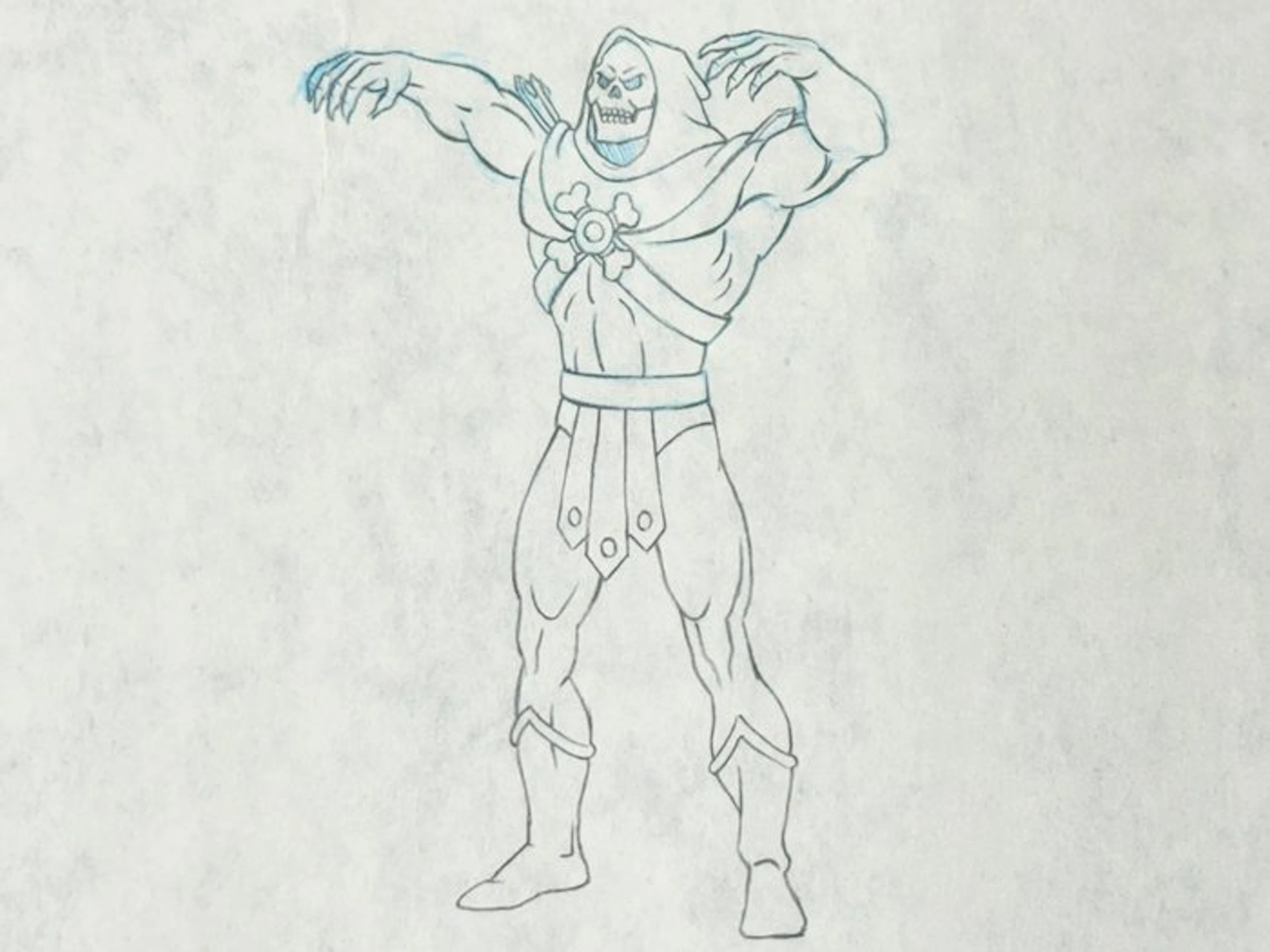 Filmation - Original animation drawing of Skeletor...