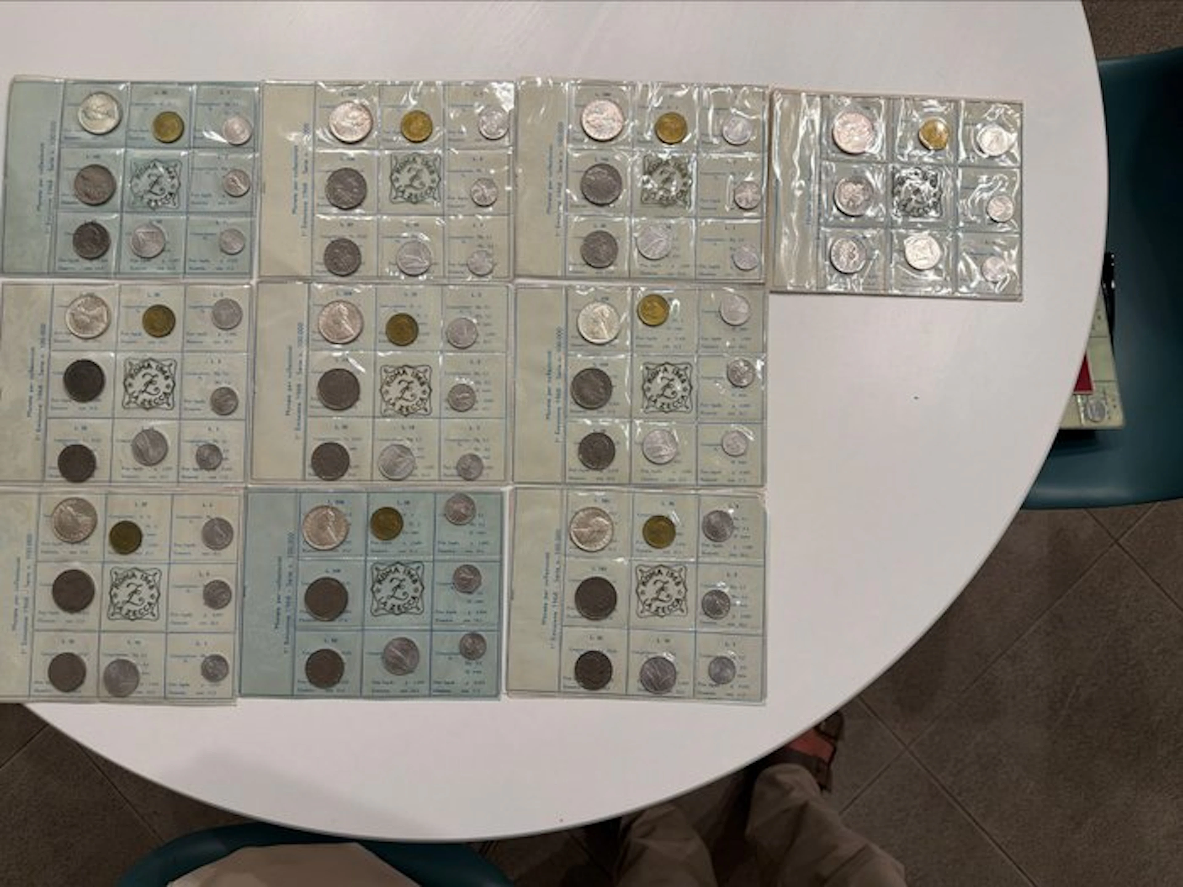 Italy. 1968, 10 x Mint Set La Zecca Rome, Incl. Silver