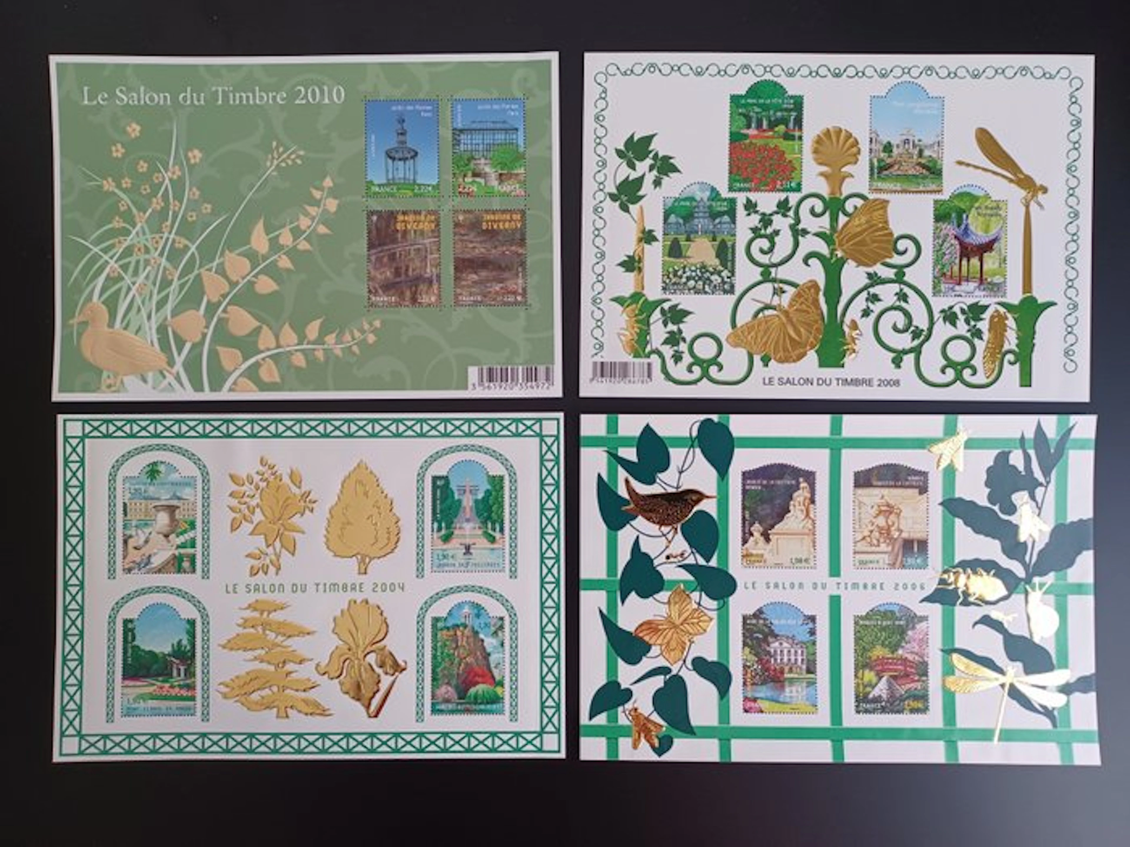 France 2004/2012 - Set of 5 souvenir sheets from the 'Stamp Show' N**