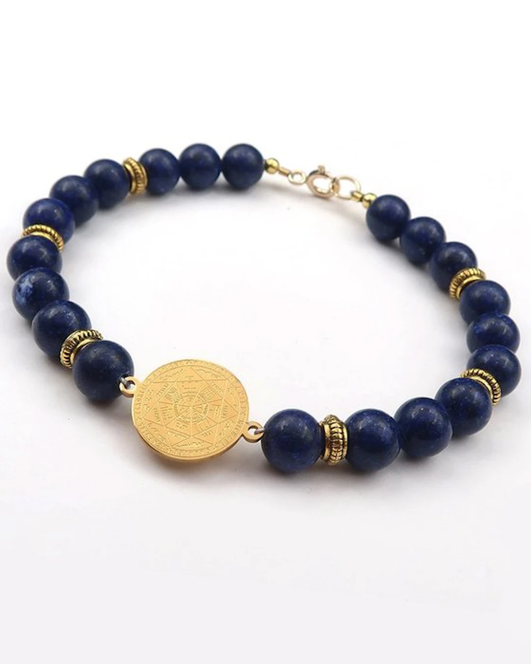 Lapis lazuli - Bracelet - Seal of the Seven Archangels –...