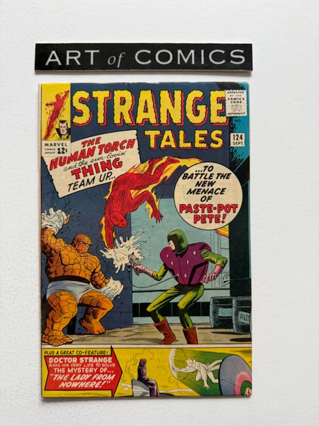 Strange Tales #124 - Thing Announced As Human Torch's...