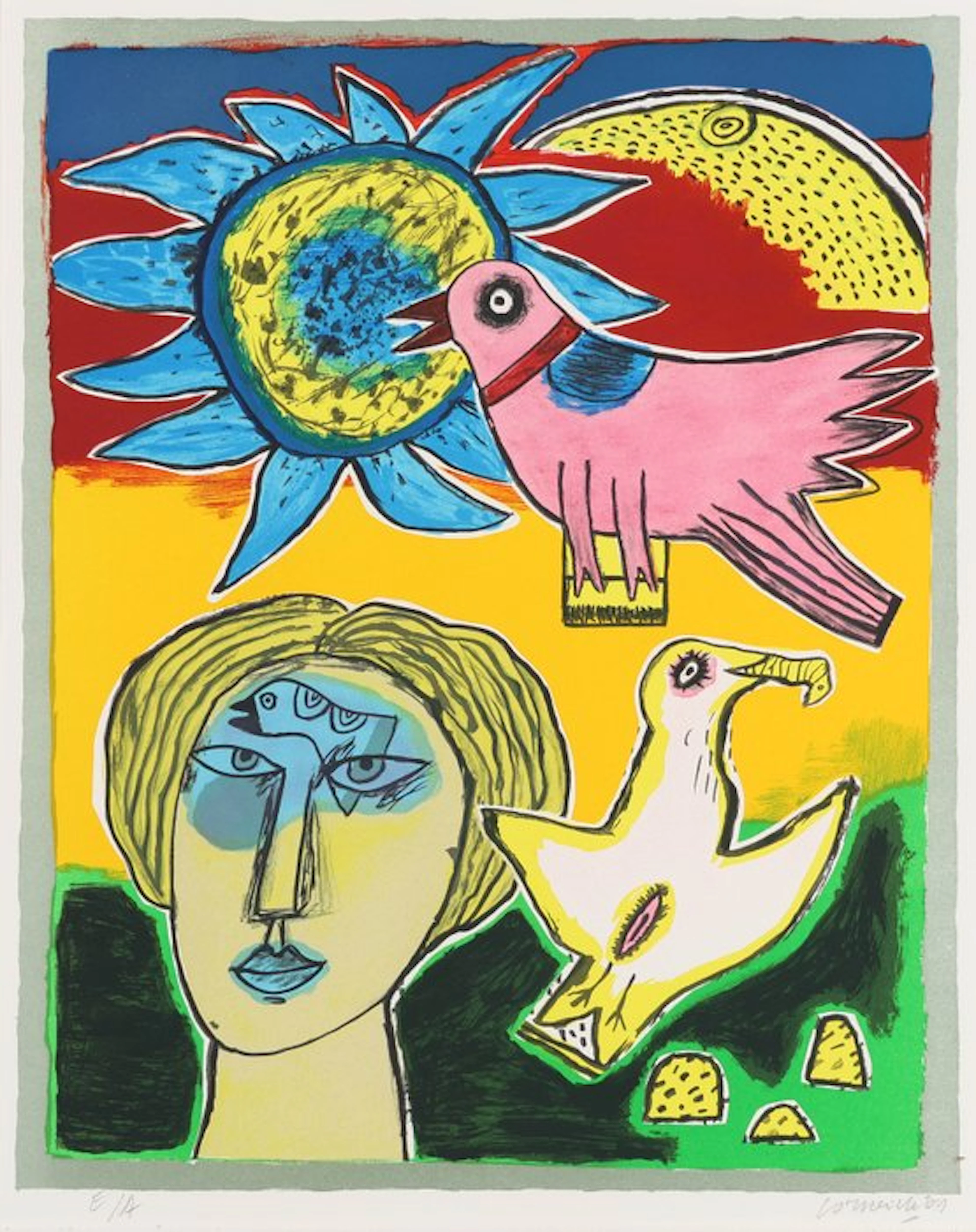 Corneille (1922-2010) - Les yeux bleux