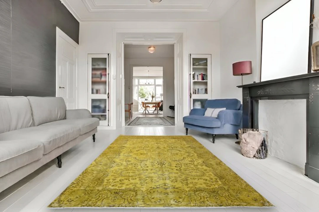 Yellow vintage - Rug - 255 cm - 170 cm - √ handmade √ certificate