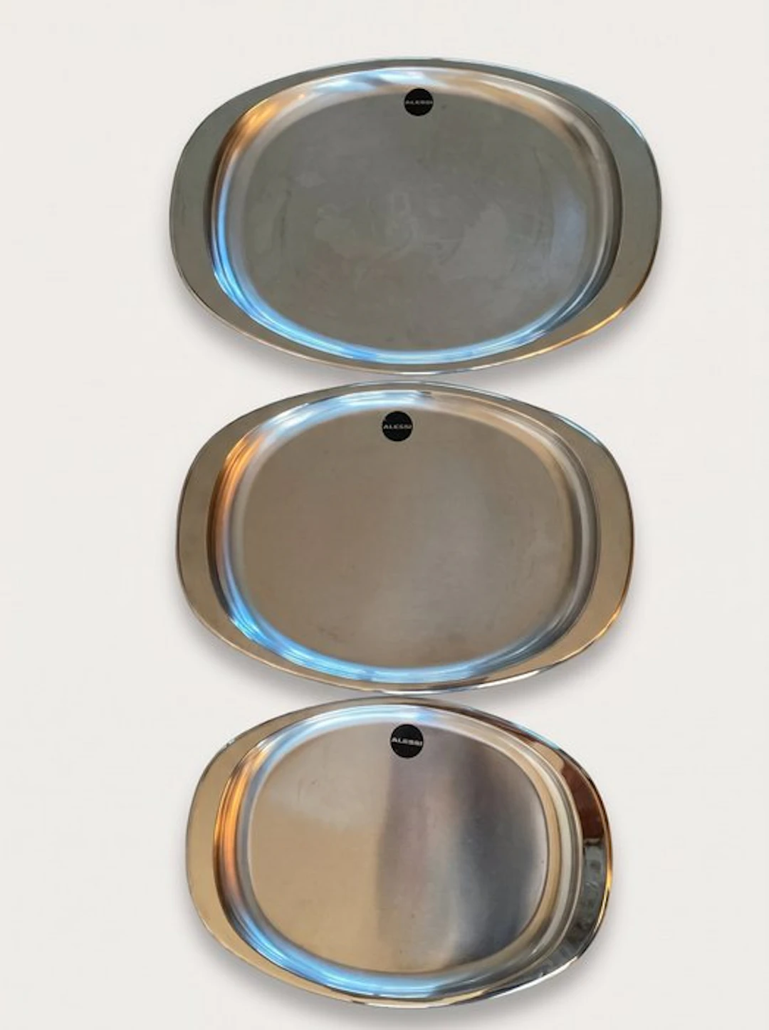 Alessi - A.A. Patijn - Platter (3) - stainless steel - Alessi 3 serving bowls
