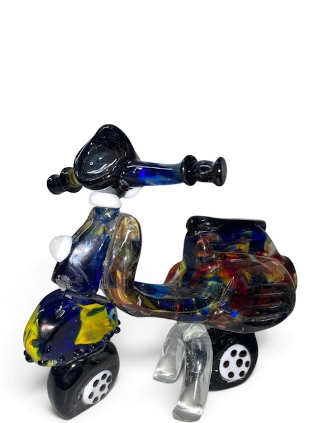 Sculpture, Vespa icona italiana - 15 cm - Glass