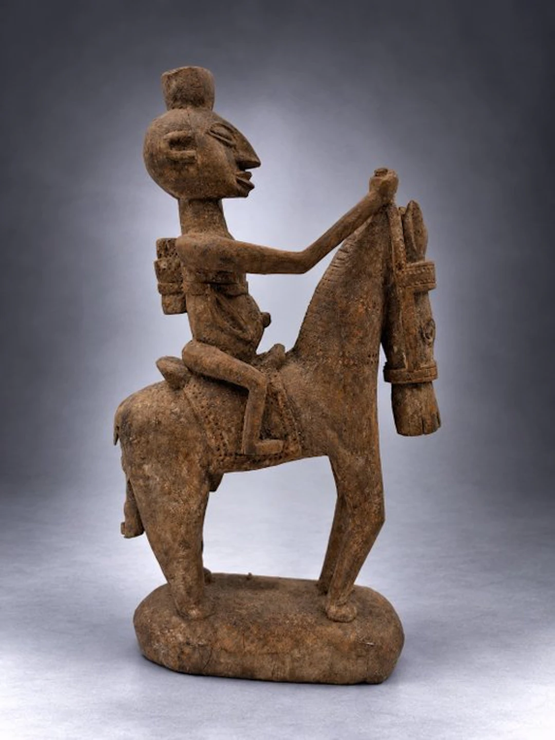 Dogon Warlord on horseback - Dogon - Mali