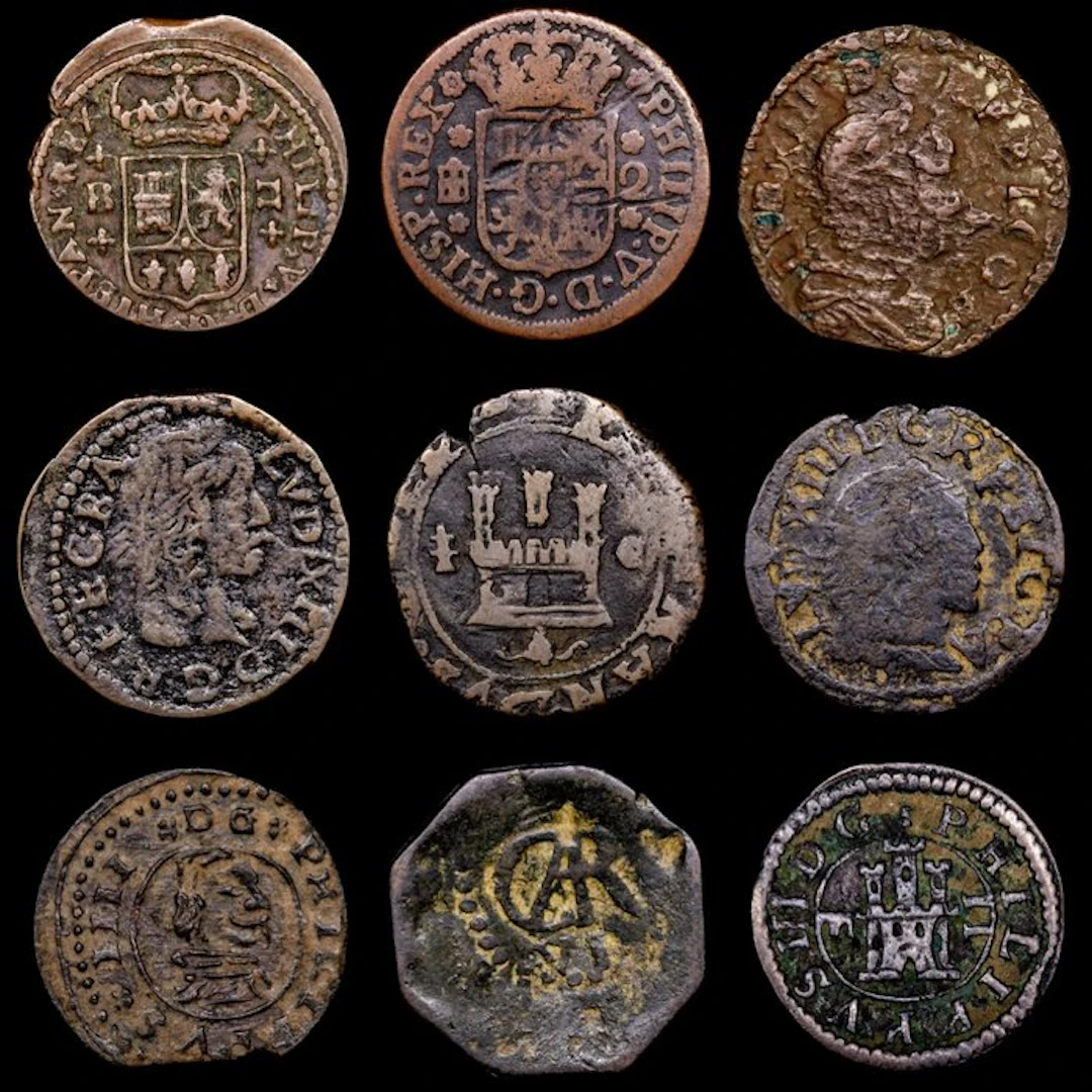 Spain. Louis XIII (1610-1643). 4 Maravedís Siglo XVII Y XVIII (No