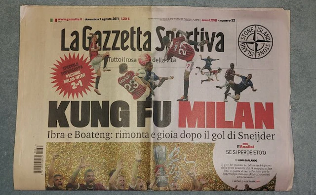 AC Milan - Italian Football League - Kevin Boateng - 2011 - Gazzetta
