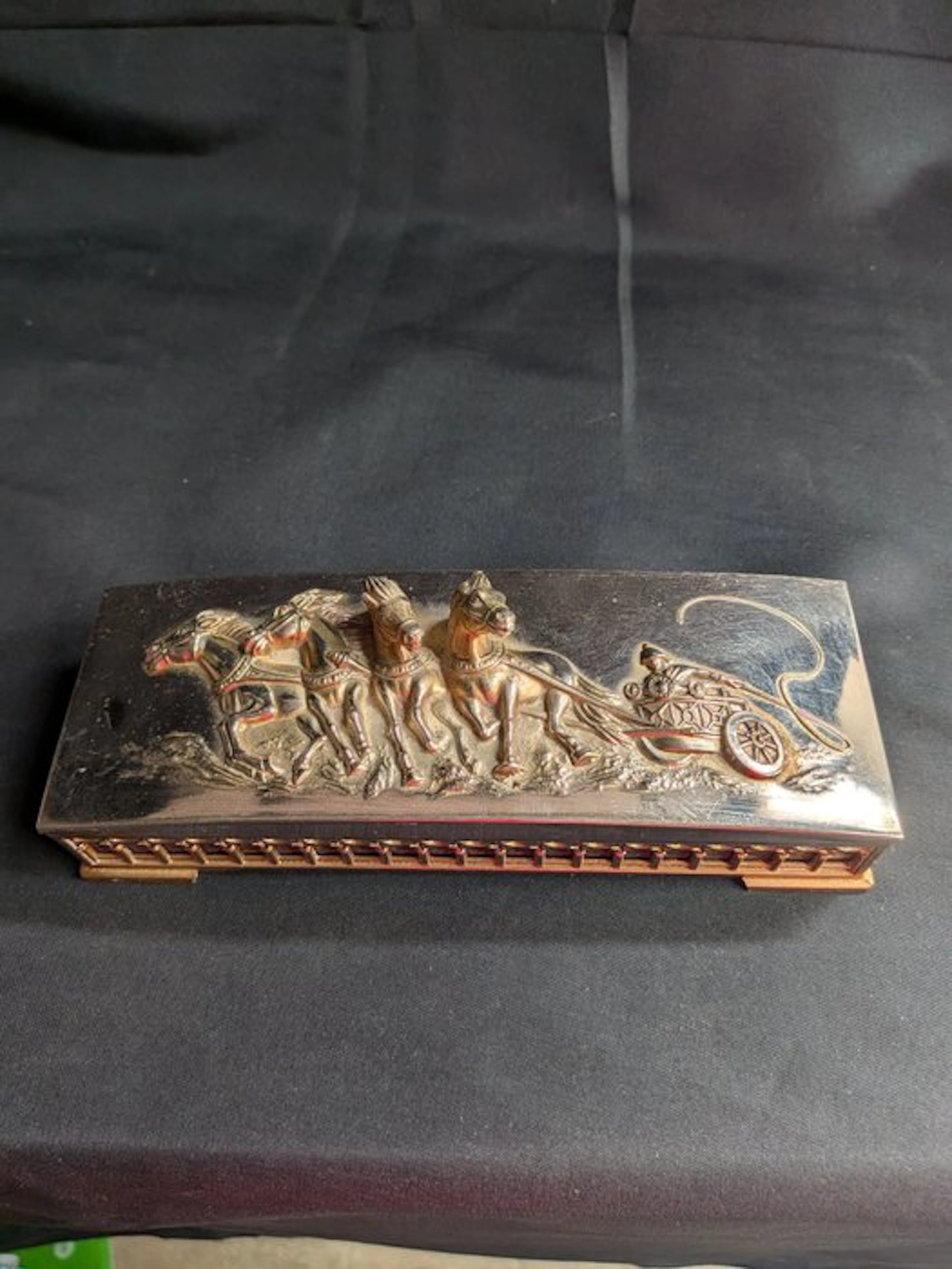 Jewellery box - Quadriga - Silverplated
