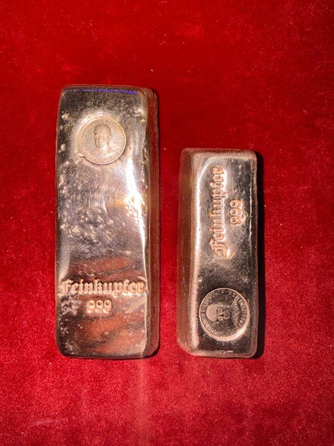 1100 g - Copper - Edelmetalle Deutschland - With certificate (No reserve price)