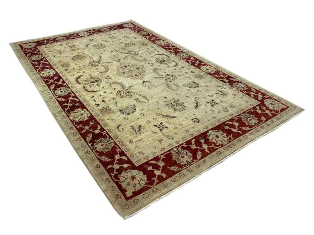 Designer beige rug - Rug - 292 cm - 186 cm