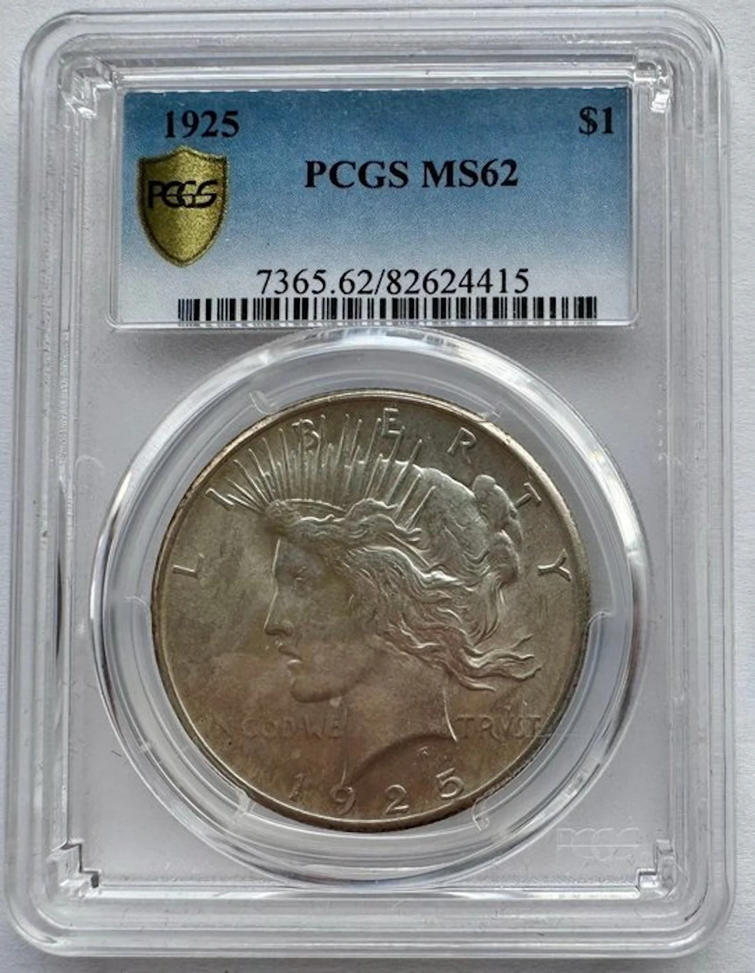 United States. 1 Dollar 1925 PCGS MS62 (No reserve price)
