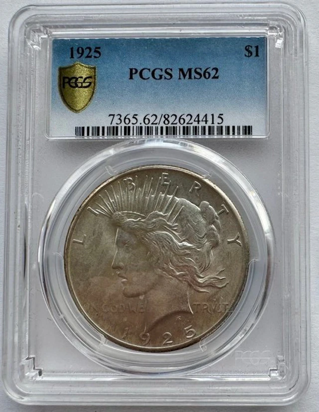 United States. 1 Dollar 1925 PCGS MS62 (No reserve price)